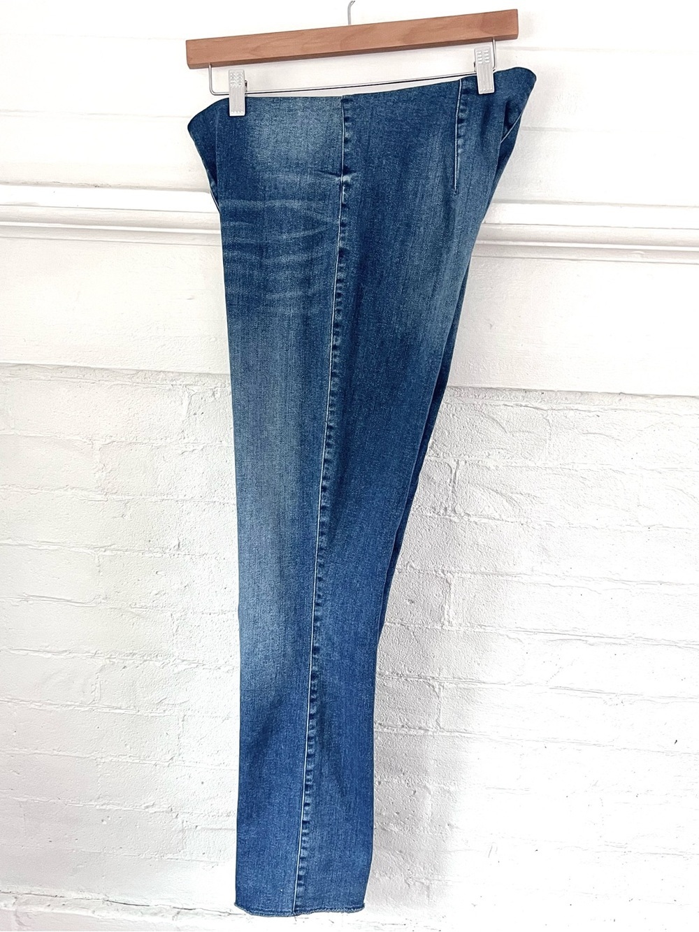 Frank And Eileen Derry Illusion Jeans Pull On Raw Hem Ankle - Picture 6 of 11